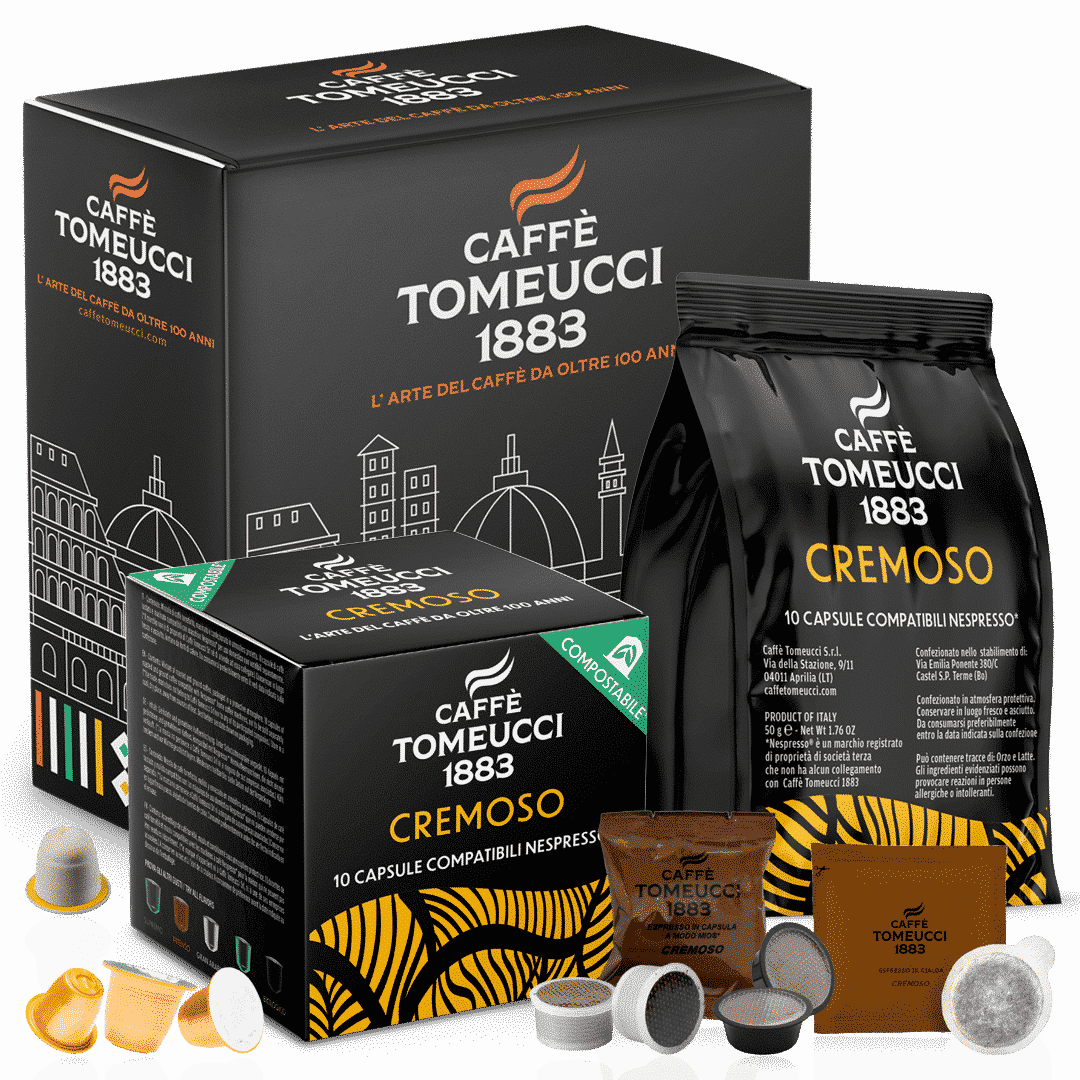 100 Caps DEC COMPOSTABILI compatibili Nespresso® | Caffè Tomeucci 1883