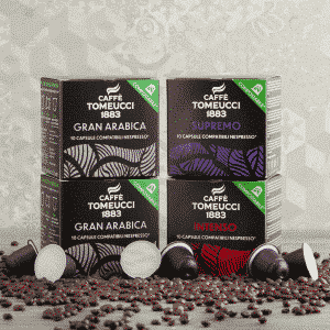 Kit 90 Caps Gran Arabica - Intenso - Supremo COMPOSTABILI compatibili Nespresso® | Caffè Tomeucci 1883